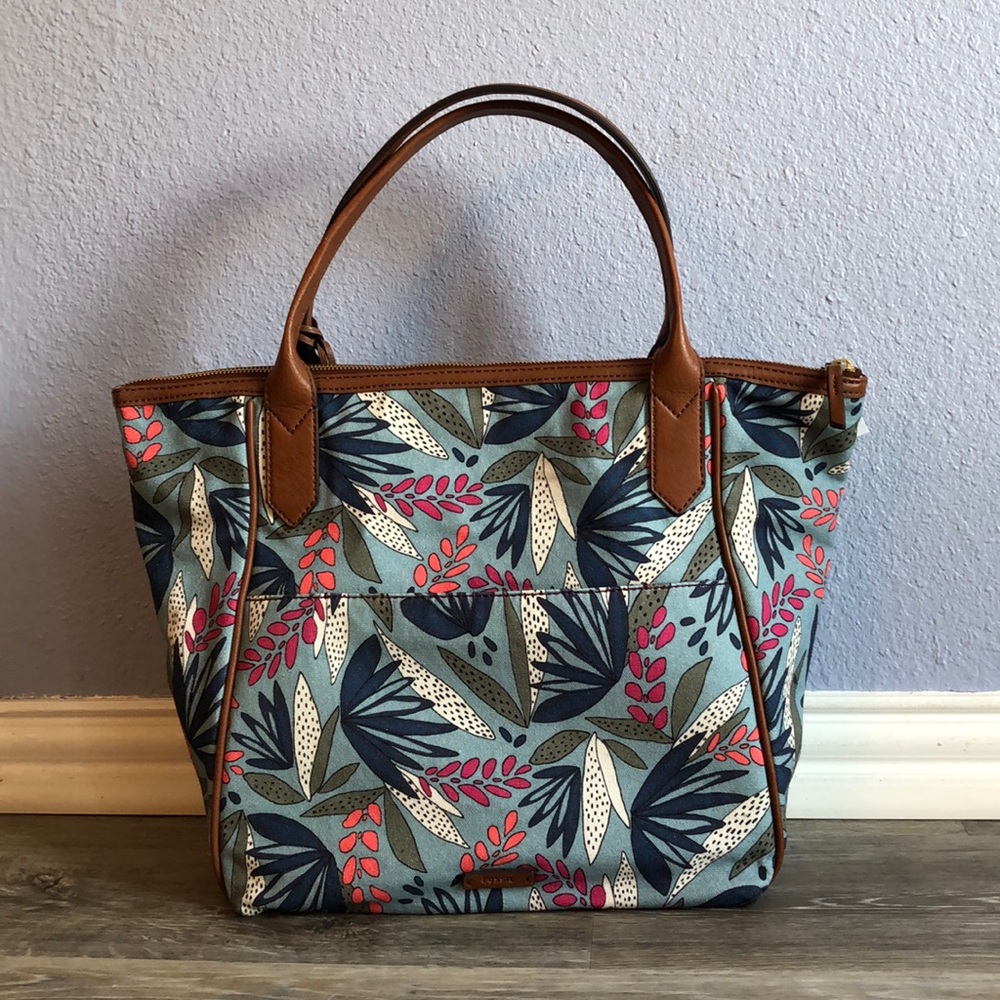 Fossil Fabric Palm Pattern